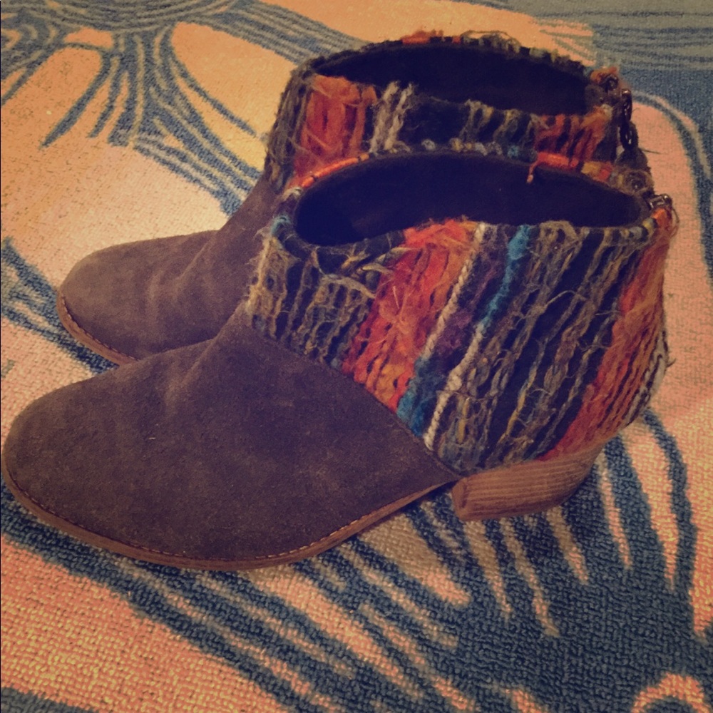Colorful Toms ankle boots
